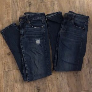2 Pairs AE Jeans